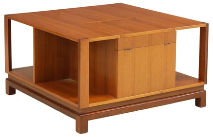 ITALIAN MID-CENTURY MODERN TEAK COFFEE TABLE