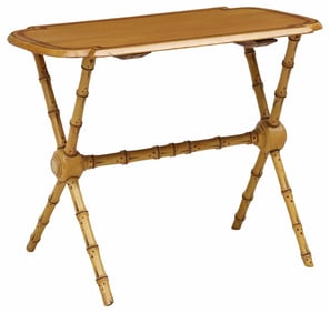 VICTORIAN FAUX BAMBOO SIDE TABLE