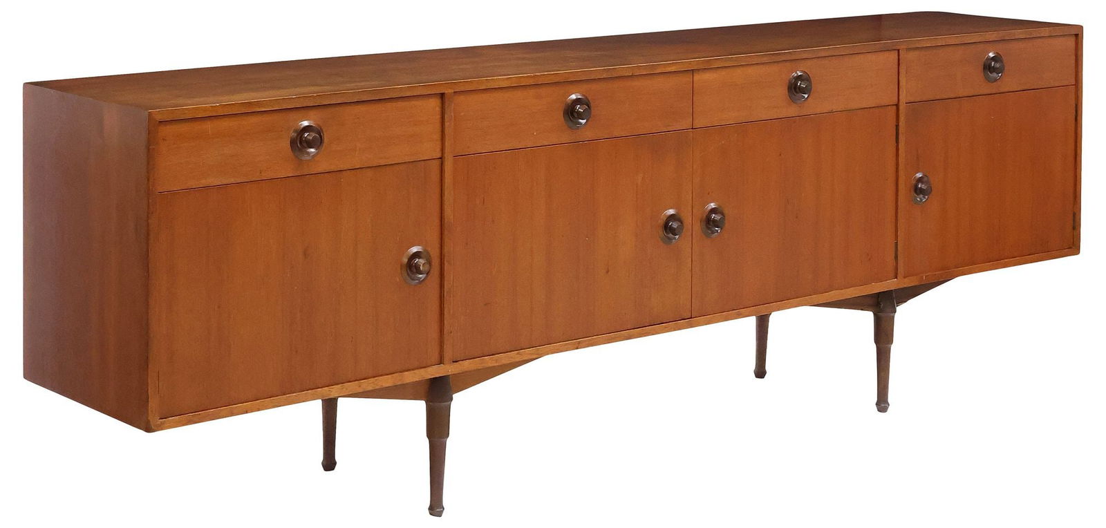 LARGE ITALIAN MID-CENTURY MODERN TEAK SIDEBOARD (1 of 6)
