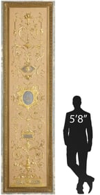 PALATIAL NEOCLASSICAL STYLE ARCHITECTURAL PANEL, ROTHSCHILD FAMILY, 11'2.5"H