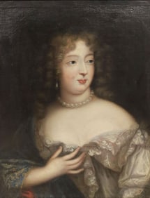 FRENCH SCHOOL PAINTING PORTRAIT OF MADAME DE MONTESPAN