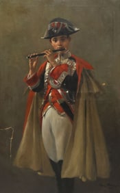 GEORGES SCOTT (1873-1942) HALBERDIER FIFER, ROYAL PALACE OF MADRID