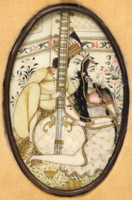 MUGHAL-STYLE MINIATURE PAINTING, INDIA