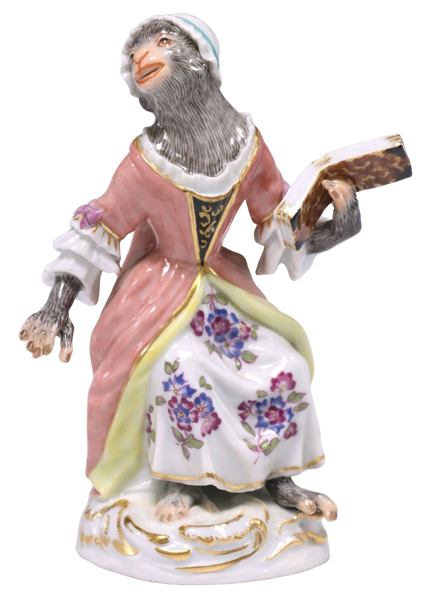 MEISSEN PORCELAIN KANDLER MONKEY ORCHESTRA SINGER (1 of 5)