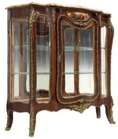 FRENCH LOUIS XV STYLE 'VERNIS MARTIN' ILLUMINATED VITRINE CABINET