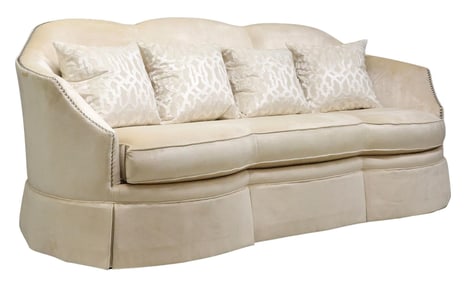 CONTEMPORARY MASSOUD VELVET-UPHOLSTERED 'MONA' SOFA