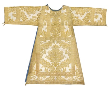 ITALIAN SILK & METAL-THREAD BROCADE DALMATIC VESTMENT