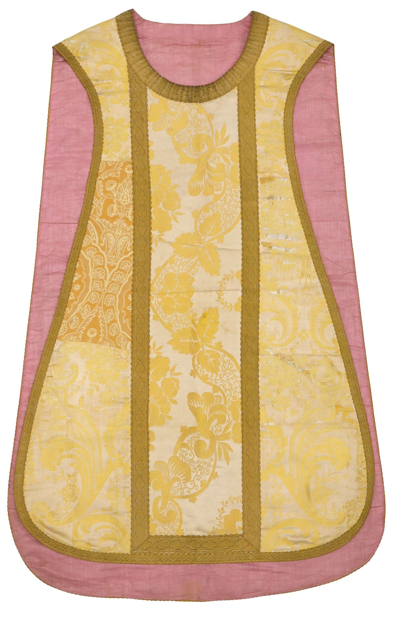 CONTINENTAL SILK DAMASK & BROCADE LITURGICAL CHASUBLE VESTMENT (1 of 6)