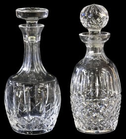 (2) WATERFORD 'MAEVE' & ATLANTIS 'SOFIA' CRYSTAL DECANTERS