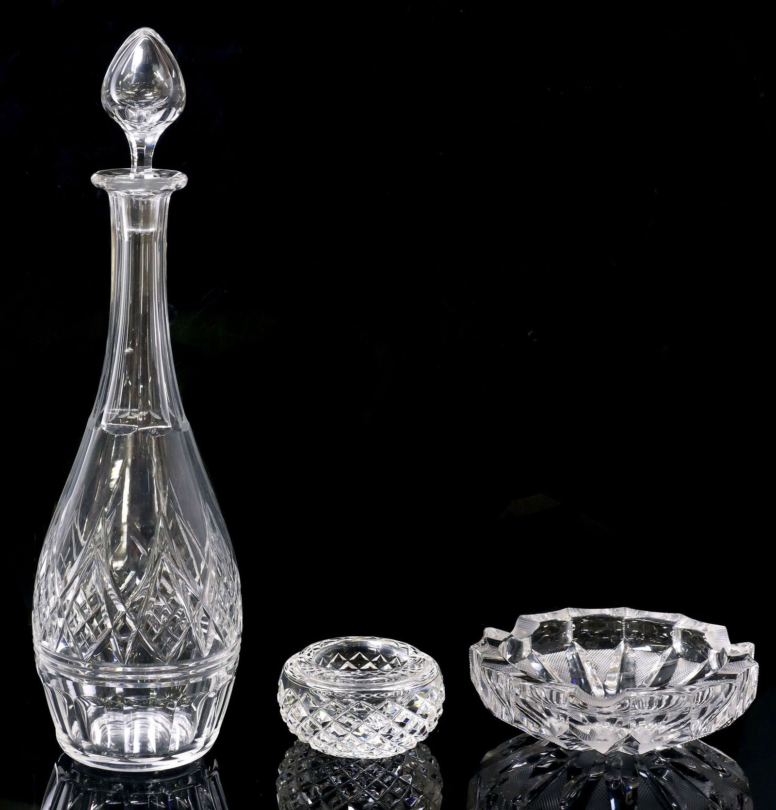 (3) BACCARAT DECANTER & WATERFORD TABLE ARTICLES (1 of 6)