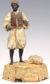 AUSTRIAN ORIENTALIST STYLE COLD-PAINTED SPELTER FIGURE