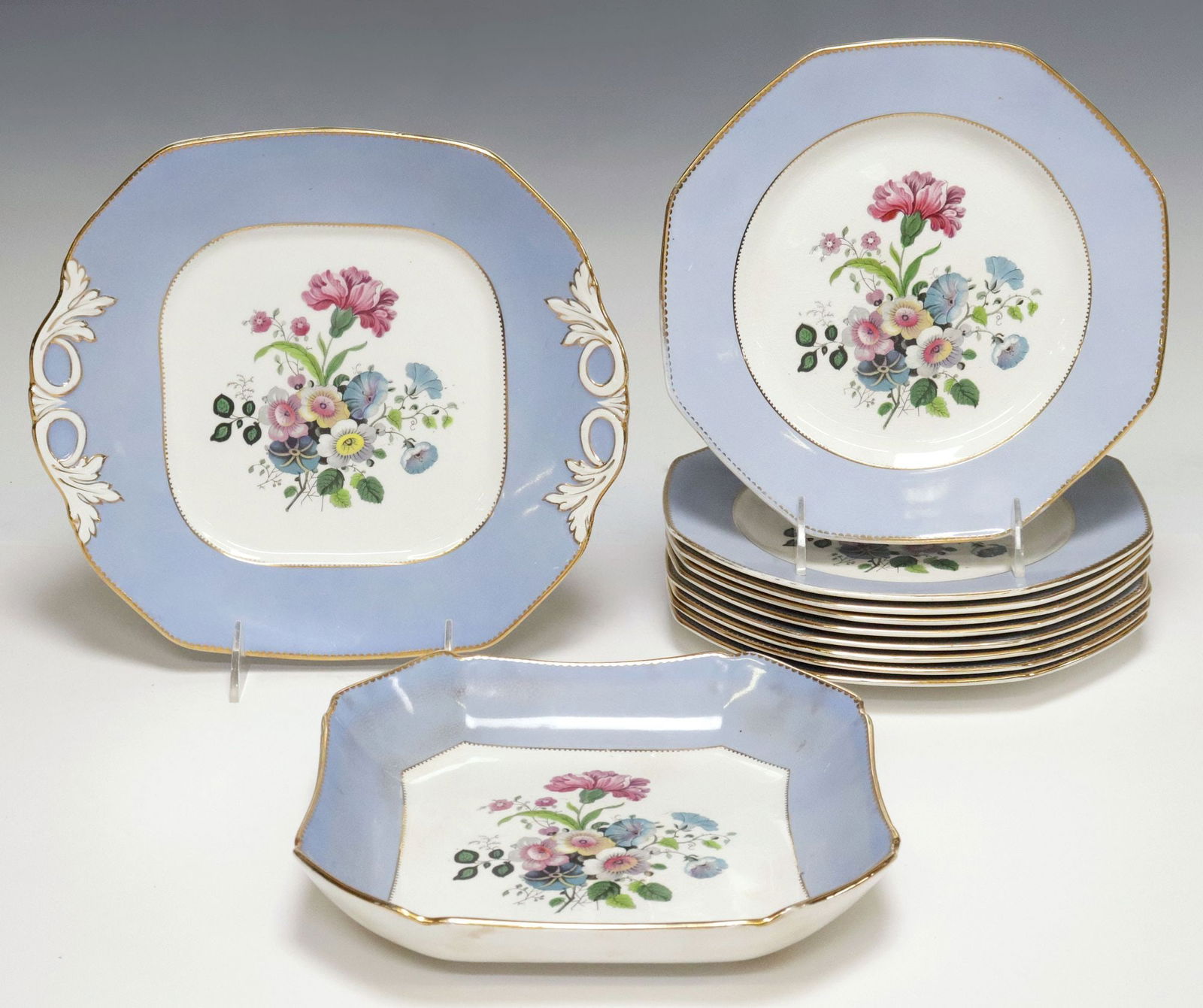 (11) F. WINKLE & COMPANY WHILEDON WARE 'MANDALAY' PARTIAL DESSERT SERVICE (1 of 4)