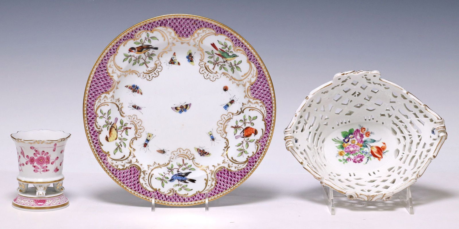 (3) MEISSEN & MEISSEN-STYLE PORCELAIN TABLE ARTICLES (1 of 7)