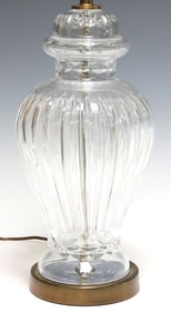 WATERFORD STYLE CUT CRYSTAL GINGER JAR-SHAPED 1-LT TABLE LAMP