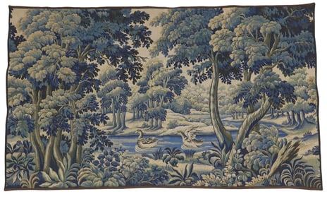 POINT DE L'HALLUIN FLEMISH STYLE VERDURE TAPESTRY, 53" X 87"