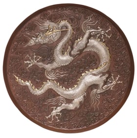 JAPANESE MIXED METAL CHARGER WITH DRAGON