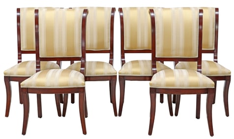 (6) INFINITY FURNITURE IMPORTS (ATTRIB) GREEK KEY UPHOLSTERED CHAIRS