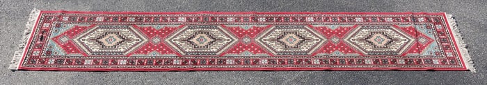 ITALIAN RADICI PIETRO MACHINE-WOVEN ESTATE RUNNER, 12'11" X 2'4"