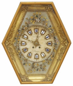 FRENCH NAPOLEON III PERIOD STRIKING WALL CLOCK