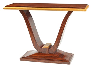 ART DECO STYLE SCULPTURAL CONSOLE TABLE