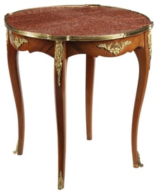 LOUIS XV STYLE MARBLE-TOP ORMOLU-MOUNTED GUERIDON