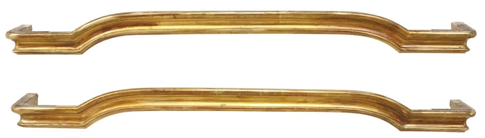 (2) ITALIAN GILTWOOD VALENCES/ CURTAIN PELMETS