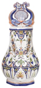 FRENCH HB QUIMPER FAIENCE LAVABO WALL FOUNTAIN