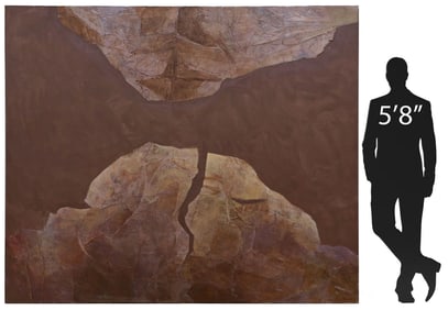 VERA SIMONS (1920-2012) MONUMENTAL ABSTRACT PAINTING, 72" X 84"