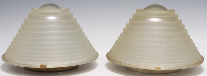 (2) ANGELO MANGIAROTTI ARTEMIDE 'EGINA' FLUSH MOUNT CEILING LIGHTS