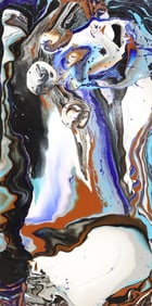 PETRONELLA GREER (B.1945) PAINTING, 'SLOT CANYON'