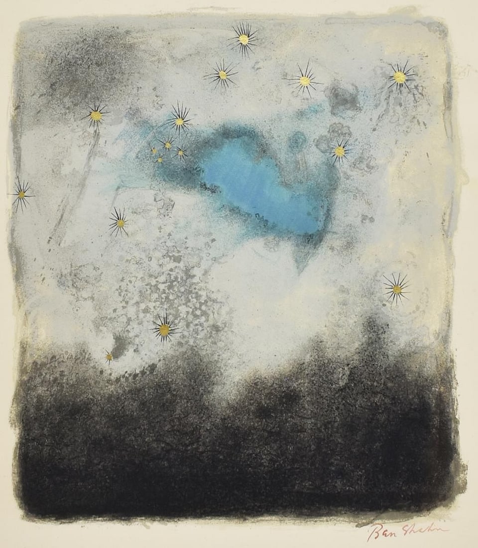 AFTER BEN SHAHN (1898-1969) 'NIGHTS OF TRAVEL' LITHOGRAPH (1 of 4)