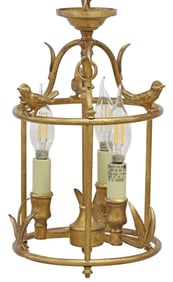 VISUAL COMFORT GILT-METAL 3-LT 'DIEGO' CEILING LAMP