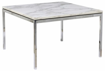 FLORENCE KNOLL (ATTRIB) MARBLE SQUARE END TABLE