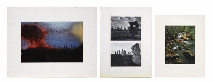 (3) SIGNED PHOTOGRAPHIC PRINTS OF LANDSCAPES