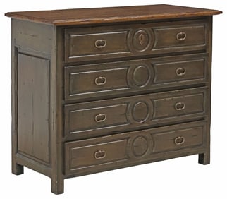 GUY CHADDOCK FRENCH STYLE FOUR-DRAWER COMMODE