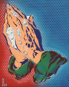 FEDERICO ARCHULETA (ATX, B.1967) GRAFFITI STENCIL PAINTING