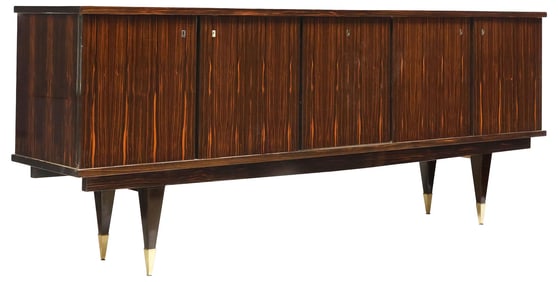 MALORA FRENCH MID-CENTURY MODERN LACQUERED SIDEBOARD