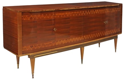 FRENCH MID-CENTURY MODERN MAHOGANY SIDEBOARD