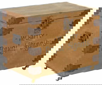 CANVAS-CLAD STORAGE TRUNK