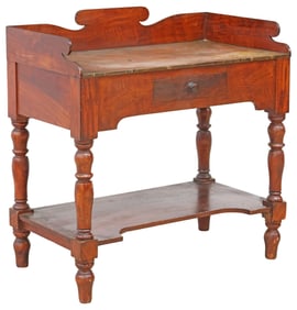 ENGLISH REGENCY GRAIN-PAINTED WASHSTAND