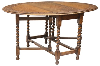 ENGLISH OAK DROP-LEAF TABLE