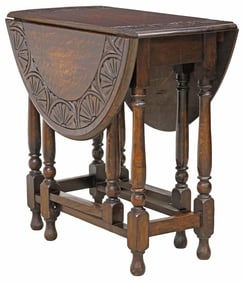 ENGLISH OAK DROP-LEAF TABLE