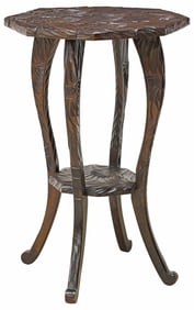 JAPANESE CARVED SIDE TABLE RETAILED BY LIBERTY