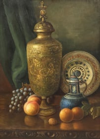 HENRY CROWTHER FLEMISH STYLE STILL LIFE PAINTING
