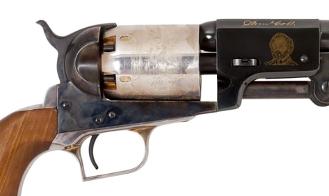 CASED COLT UBERTI FIRST MODEL DRAGOON REVOLVER