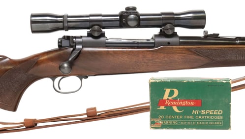 (2) WINCHESTER M70 RIFLE 30-06, MFG. 1950, EXCELLENT CONDITION & AMMO