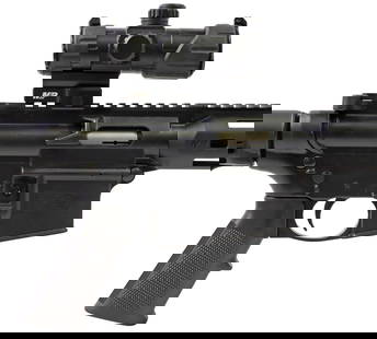 (6) SMITH & WESSON MP-15-22 LR RIFLE, 4 MAGS, SCOPE, RESTRICTIONS: Smith & Wesson Model M&P 15-22 Rifle, semi-automatic, .22LR caliber, 17.5" barrel including the installed muzzle brake, hand guard with upper accessory rail, mounted M&P operating