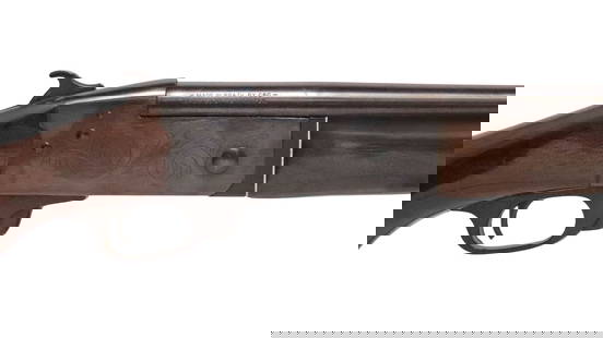 CBC BRAZIL 20 GAUGE SINGLE-SHOT SHOTGUN: CBC Brazil 20 Gauge Shotgun, Model SB41Y, single shot, modified choke, 25" barrel, bead front sight, shell ejector, thumb operated hammer, light scrolled engraving at receiver, hardwood stock,