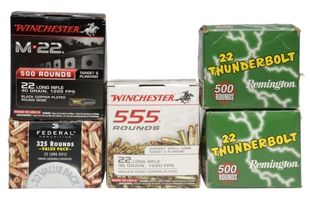 (2255) AMMO, .22LR CALIBER