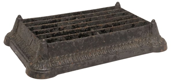 ENGLISH VICTORIAN PAINTED CAST IRON BOOT SCRAPER